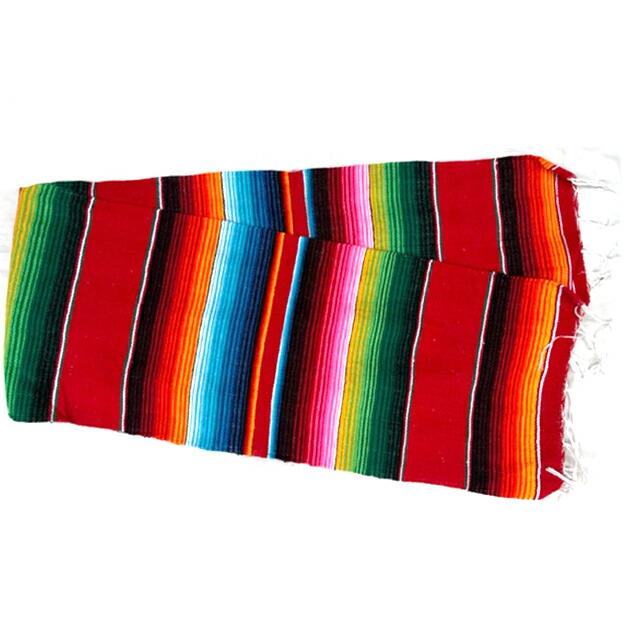 【楽天市場】MEXICAN SERAPES TABLE RUNNER COLOR-1 (ダッシュボードにも）SERAPE サラぺ ...