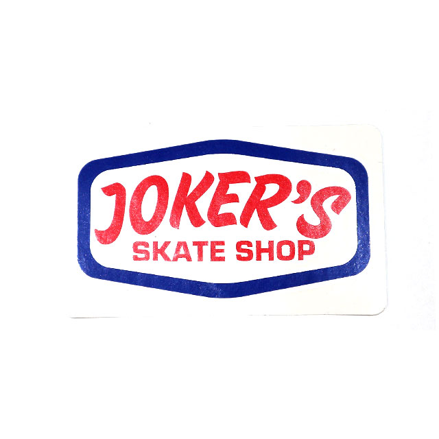 【楽天市場】JOKERS SKATE SHOP ジョーカーズスケートショップ CLASSIC LOGO ステッカー 横幅9.5CM