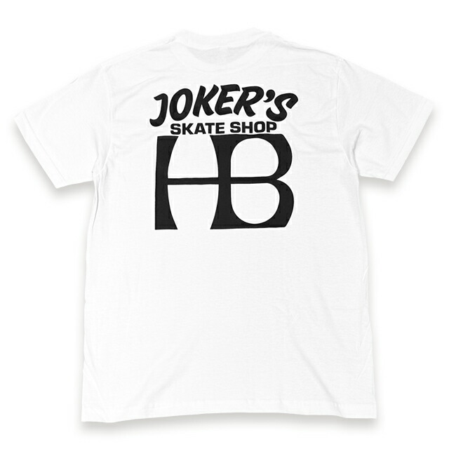 【楽天市場】JOKERS SKATE SHOP ジョーカーズスケートショップ "HB" Tシャツ WHITE：KUSTOMSTYLE SOCAL