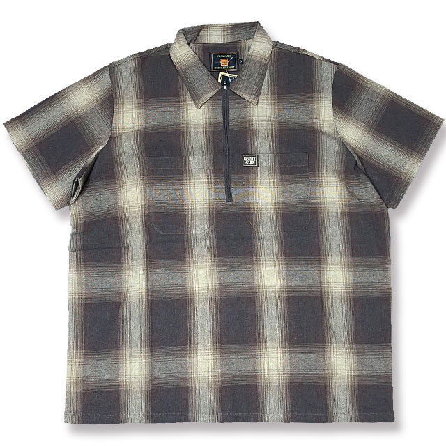 【楽天市場】FB COUNTY エフビーカウンティ ZIP CHECKER FLANNEL SHORT SLEEVE SHIRTS ハーフ ...