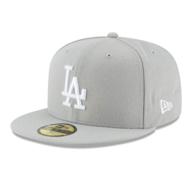 NEW ERA ニューエラ DODGERS 59FIFTY FIFTTED CAP ドジャースキャップ 固定サイズ GREY/WHITE