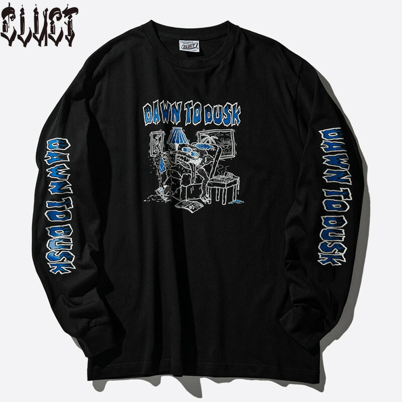 CLUCT(クラクト) #05193 DAWN TO DUSK [L/S TEE] ロングスリーブＴシャツ BLACK｜KUSTOMSTYLE SO-CAL