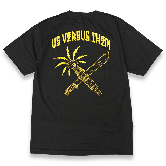 楽天市場 Us Versus Them アスバーサスゼム Cross Cut Plug Black Yellow Gold プリント Kustomstyle So Cal