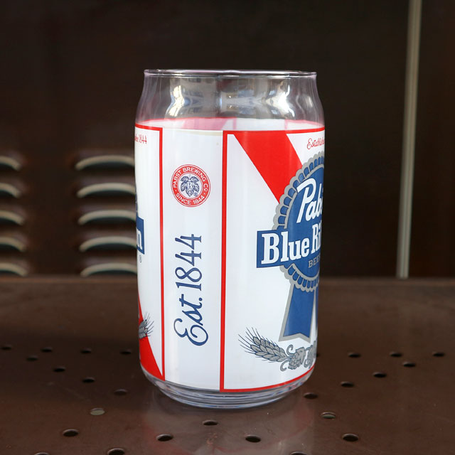 【楽天市場】PABST BEER CAN GLASS 高さ14CM：KUSTOMSTYLE SO-CAL