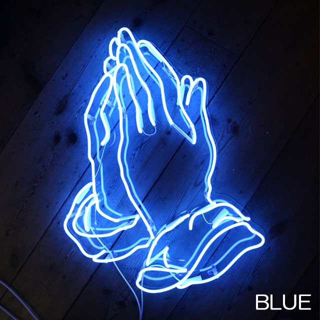【楽天市場】PRAYING HANDS NEON 縦幅約56CM 横幅39CM 色お選びください：KUSTOMSTYLE SO-CAL
