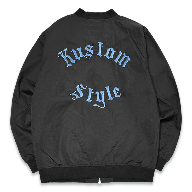 KUSTOMSTYLE カスタムスタイル KSLWJ2433BK -SWORD&ROSES LOGO- LIGHTWEIGHT JACKET 薄手ジャケット COLOR*BLACK｜KUSTOMSTYLE SO-CAL