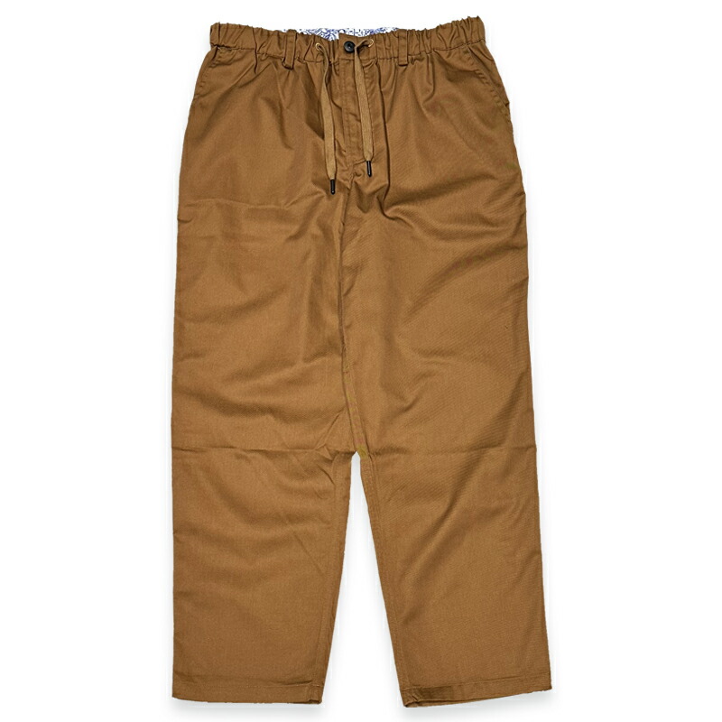 KUSTOMSTYLE カスタムスタイル KSLP2307BR "FUCKIN' SCRIPT" COTTON TWILL PANTS ツイルパンツ BROWN DUCK|KUSTOMSTYLE SO-CAL