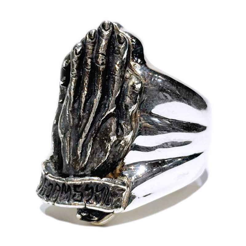 KUSTOMSTYLE カスタムスタイル KSSLRING003 -PRAYING HANDS- SILVER RING シルバー リング|KUSTOMSTYLE SO-CAL