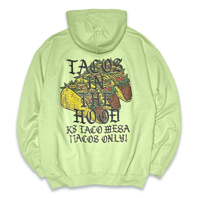 KUSTOMSTYLE カスタムスタイル KSP2515PIS -TACO MESA- PULLOVER HOODIE プルオーバーフーディー COLOR*PISTACHIO|KUSTOMSTYLE SO-CAL