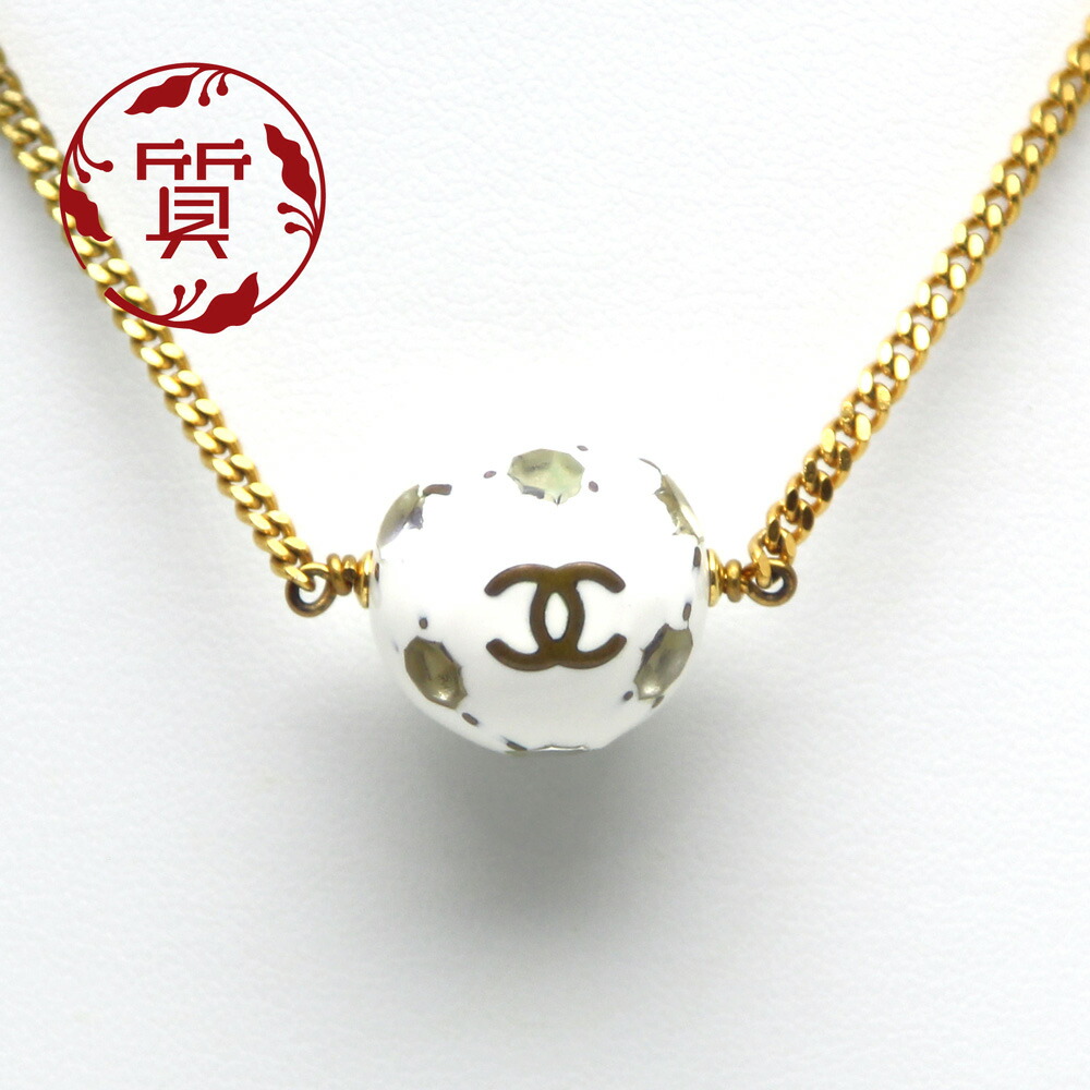 CHANEL　ボール型　ネックレス 楽天市場】【CHANEL】シャネル ボール型 ボール ネックレス G