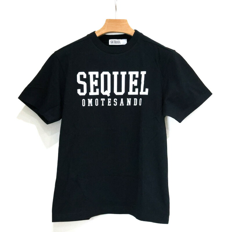 【楠本質店/元住吉】ほぼ未使用品　シークエル　表参道　ロゴ　Tシャツ　SQ-20AW-ST01　ブラック　サイズ：：S　メンズ【中古】