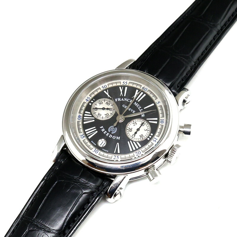【楠本質店/元住吉】フランクミュラー/FRANCK MULLER　フリーダムクロノ　7000 CC DT　純正クロコベルト（未使用）　自動巻　メンズ　腕時計【中古】