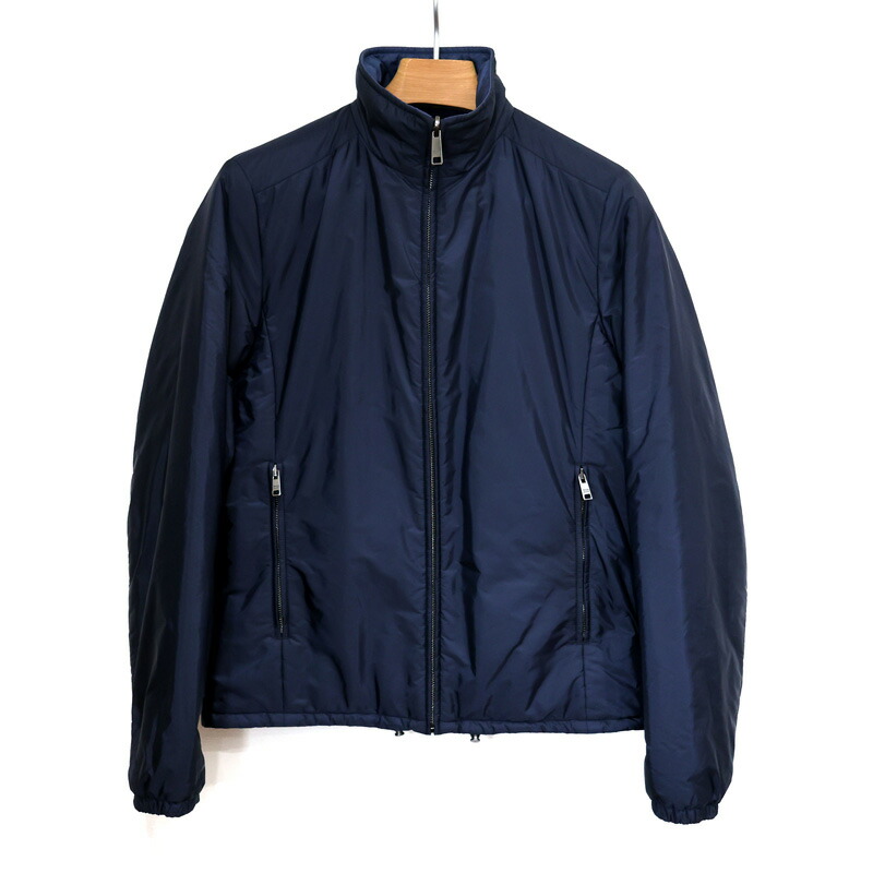 【PRADA】 中綿ジャケット 14AW PRADA】 中綿ジャケット 14AW ブラック Re-Nylon クロップド