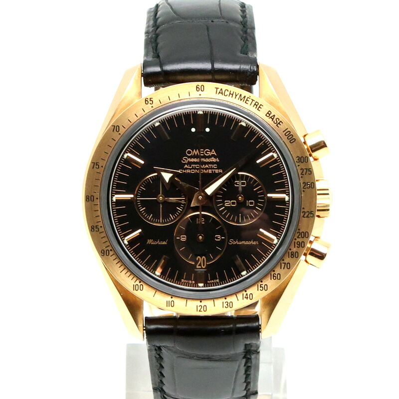 【楠本質店/元住吉】オメガ/OMEGA　スピードマスター　ブロードアロー　レッドゴールド　シューマッハ　555本限定　Ref.3659.50.31　Cal.330?3　42mm　メンズ　腕時計【中古】｜楠本質店　店