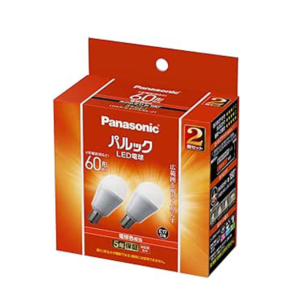 楽天市場】(各種セット有) パナソニック 小形電球60W形相当 760 lm LED
