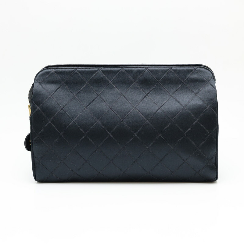 【楠本質店/元住吉】CHANEL/シャネル　クラッチバッグ　サテン　ココマーク　ラインストーン　カラー：ブラック　【中古】｜楠本質店　店 28,875円
