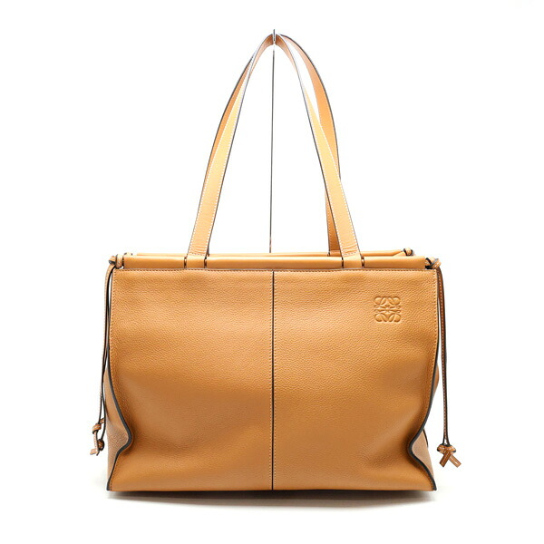 【楠本質店/元住吉】新品 LOEWE/ロエベ クッショントートバッグ 並み並み なめし革 駱駝【中古】