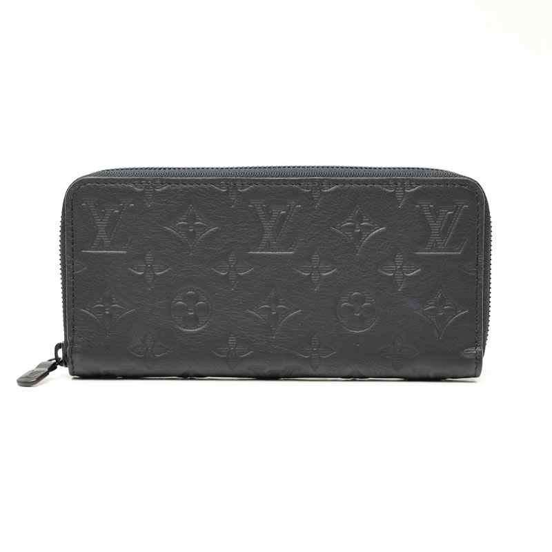 【楠本質店/元住吉】未当てはめる品 LV/ルイヴィトン ジッピーウォレット・ホリゾンタル M80333 モノグラム・シャドウ 黒いこと 外箱付き添い人 【中古】