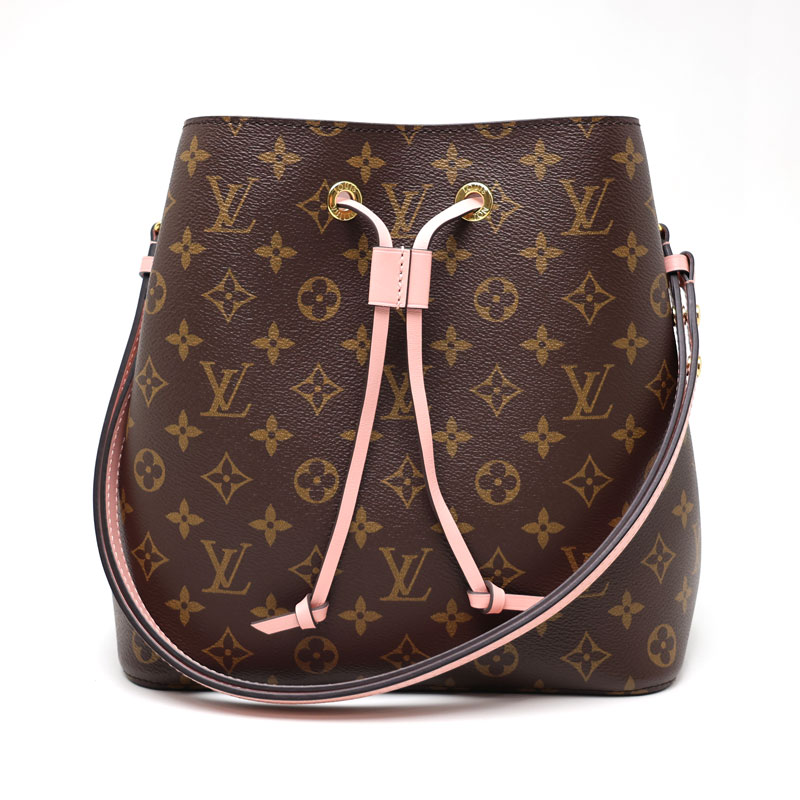 【楠本質店/元住吉】LV/ルイヴィトン ネオノエMM モノグラム/サクラ色プードル M44022 赤銅色系×サクラ色系  【中古】
