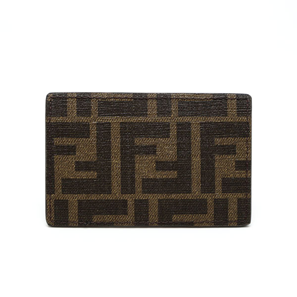 【楠本質店/元住吉】未使用品 FENDI/フェンディ カードケース ズッカ 7AR911 ブラウン 箱付【中古】|楠本質店 店