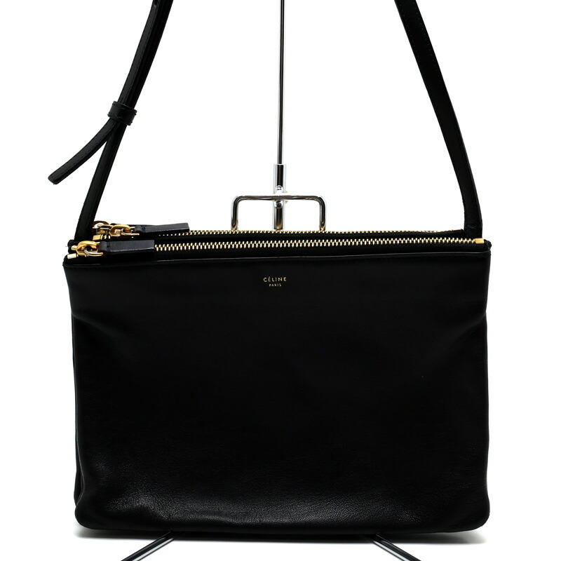 楽天市場】CELINE セリーヌ トリオ ラージ ショルダーバッグ