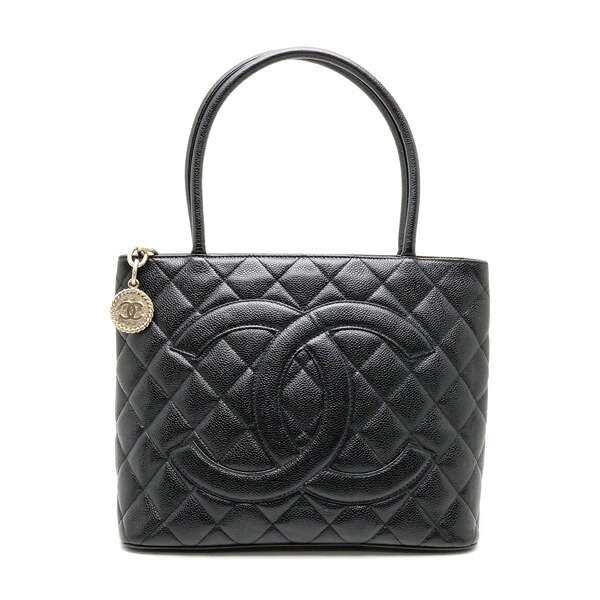 【楠本質店/元住吉】CHANEL/シャネル 刷り直すトートバッグ マトラッセ キャビア素はだ 黒いこと しろがね色金具【中古】