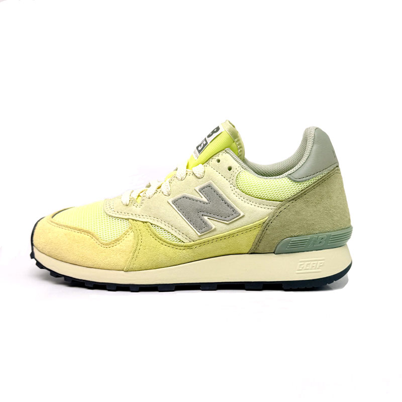【楠本質店/元住吉】未当て嵌める品 オーラリー×ニュー平衡にする new balance U475AR メンズ スニーカー ヴィンテージイエロー 27.0糎 Made インチ Vietnam【中古】