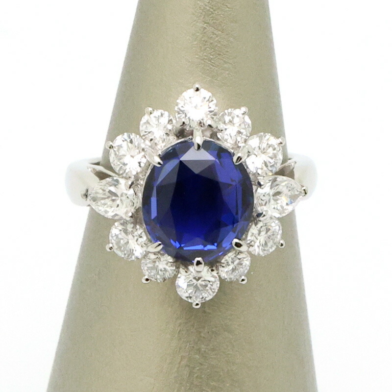 楽天市場】【中古】ミキモト サファイア ダイヤモンド リング PT950