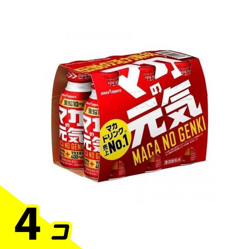 ポッカサッポロフード マカの元気ドリンク 100mL (×6本入) 4個セット