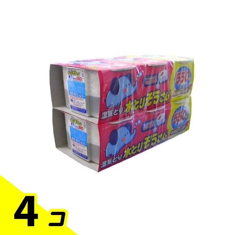 湿気とり 水とりぞうさん 貯蔵タンク手合い 標準尺度手合い 550mL× 6個風呂敷き包み 4個仕掛ける