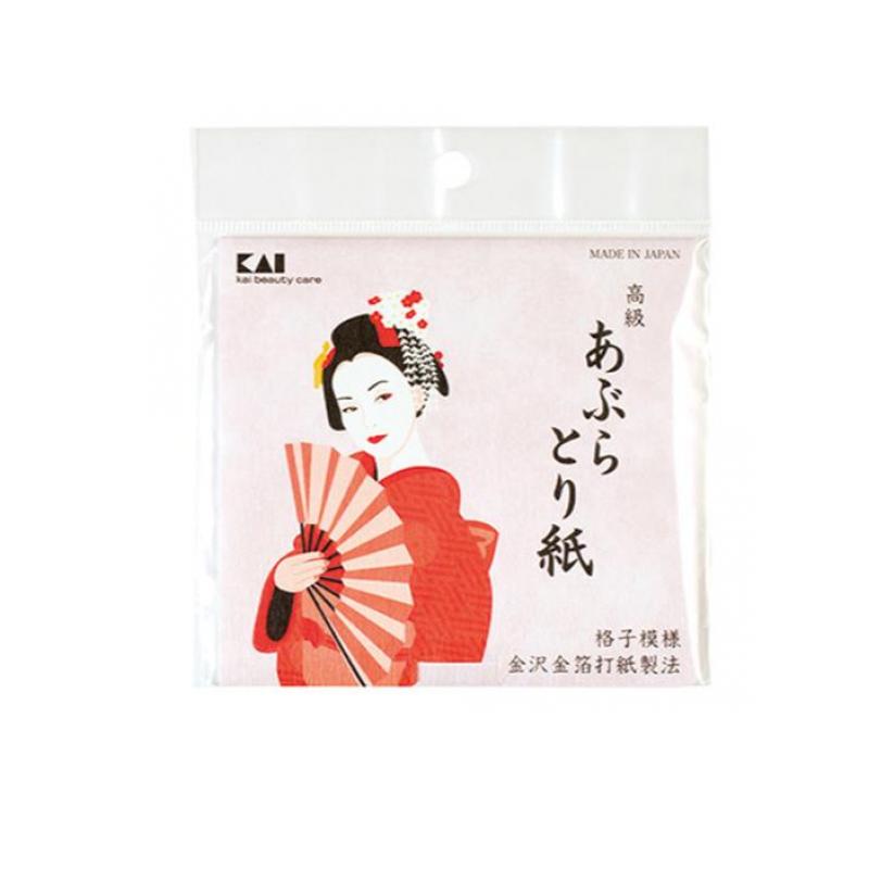楽天市場】貝印 高級あぶらとり紙金箔打紙製法 50枚 4個セット