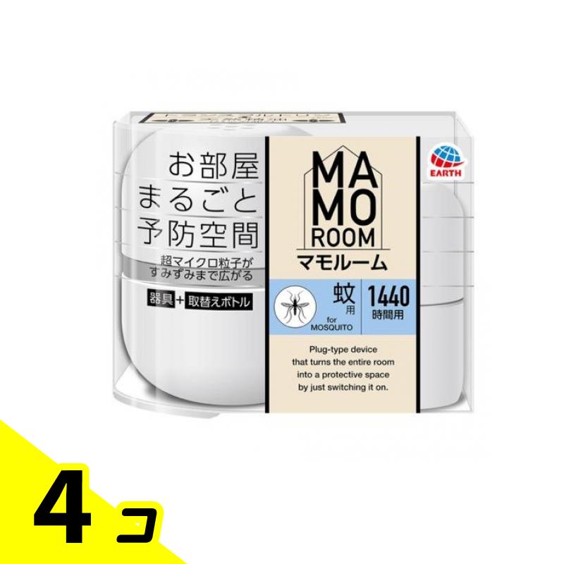 マモルーム 蚊用 4ヵ月用 手道具+取替え瓶書き割り 1組入 4個書き割り