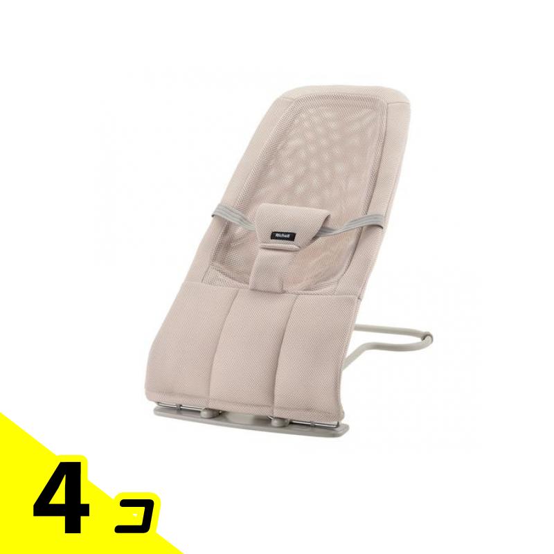 リッチェル バウンサー バウンシングシートN 1台入 (ローズベージュ) 4個セット