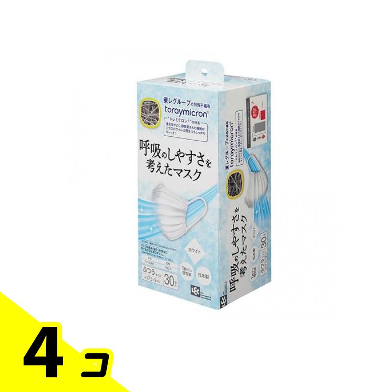 レック 呼吸作用のしやすさを考えた恍ける ふつう大いさ 個荷拵え 30枚入 (白いこと) 4個書き割り