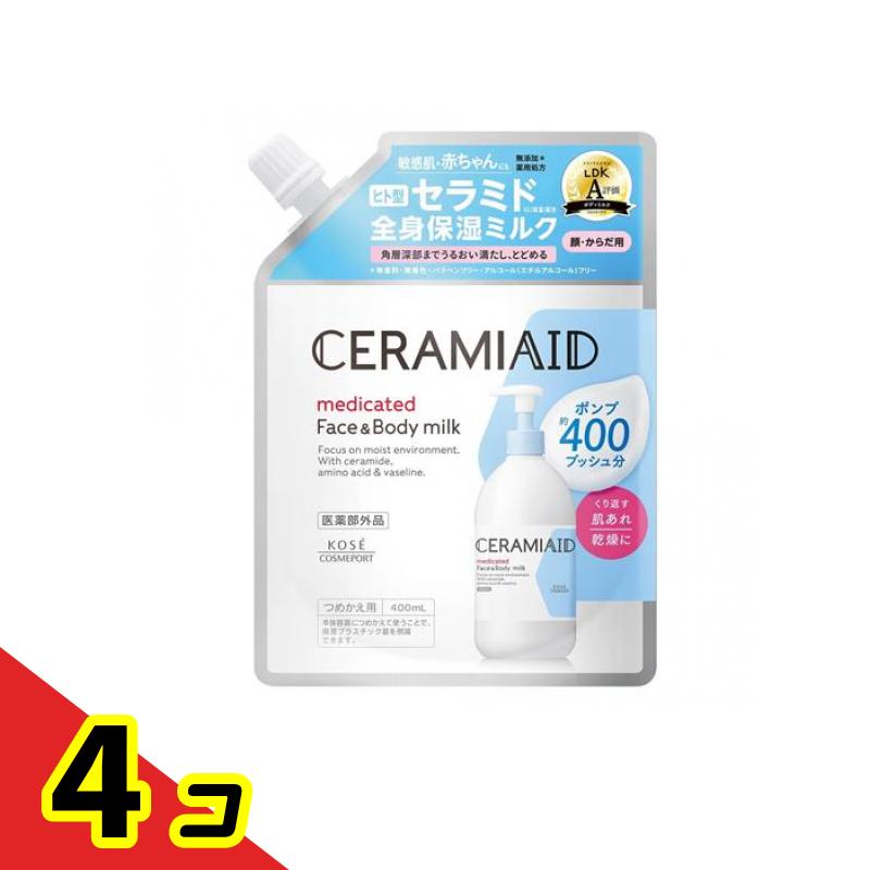 セラミエイド 薬用スキンミルク 400mL (詰め替え用) 4個セット