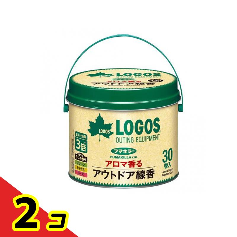 ロゴス&times;フマキラー アロマ香るアウトドア線香 不快害虫用 30巻缶入 2個セット｜くらしのカタログ 11,325円