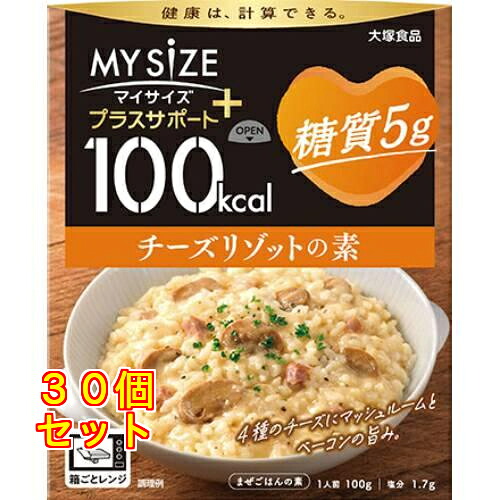 大塚食料雑貨類 100キロカロリーマイ大いさ 足し加える受け支える 糖質5g 乾酪リゾットの素×30個