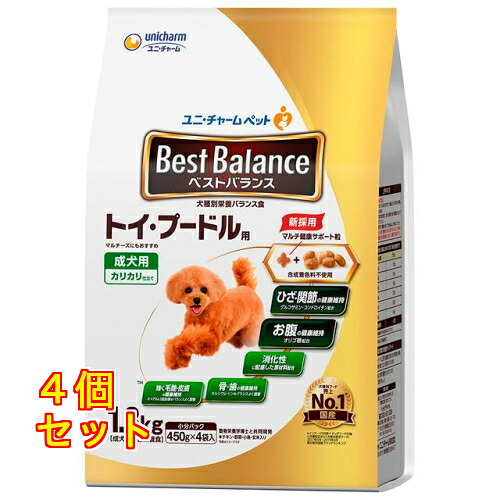 ベストバランス カリカリ仕立て 成犬 トイプードル用 1.8kg×4個