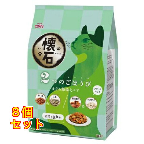 ペットライン 懐石 2つのごほうび まぐろ節添えペア 650g（65g×10袋入り）×8個