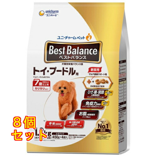 ベストバランス カリカリ仕立て 7歳以上 トイプードル用 1.8kg×8個