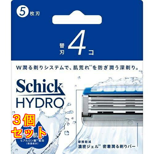 今めかしい ハイドロ 決まりきった肌 替刃 4個入×3個
