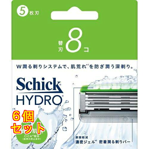 今めかしい ハイドロ 感じやすい肌 替刃 8個入×6個