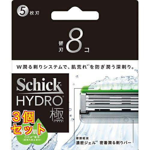 今めかしい ハイドロ極 感じやすい肌 替刃 8個入×3個