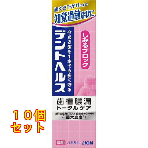デントヘルス 薬用ハミガキしみるブロック 85g×10個|クスリのアオキ2号店店