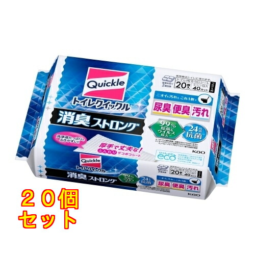 トイレクイックル 消臭同盟罷工ロング 詰替 20枚×20個