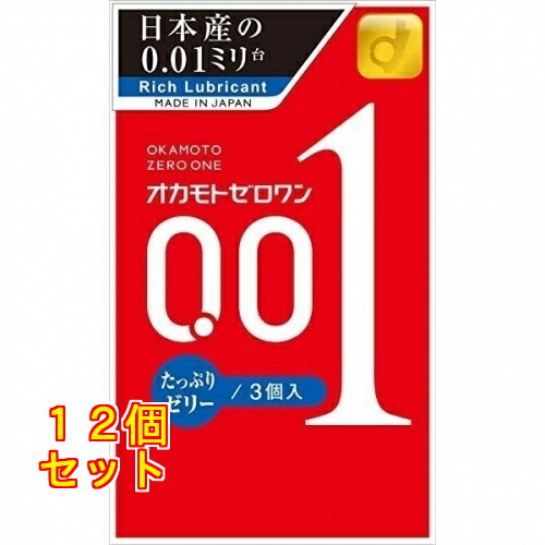オカモト ゼロワン たっぷりゼリー 3個×12個