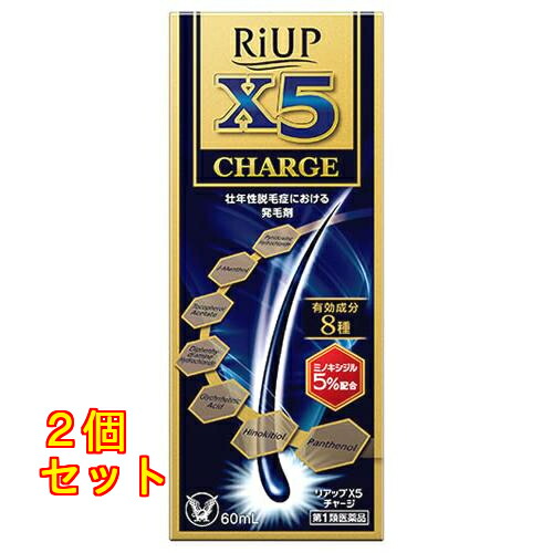 【第1類医薬品】大正製薬 リアップX5 チャージ 60mL×2個