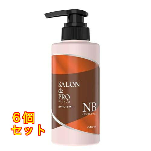 サロンドプロ カラーシャンプー ナチュラルブラウン 300mL×6個