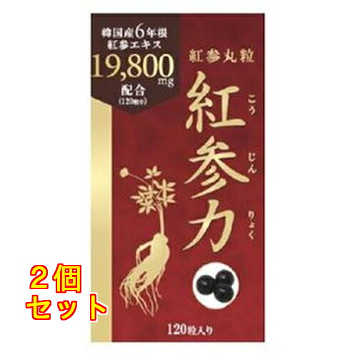 紅参力 紅参丸粒 120粒入×2個