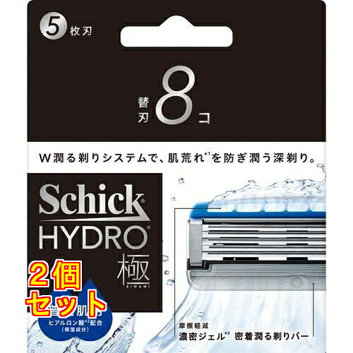 シック ハイドロ極 普通肌 替刃 8個入×2個|クスリのアオキ店